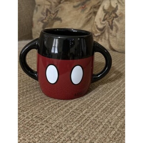 Disney Galerie Mickey Mouse Pants Double Handle Coffee Mug - Picture 1 of 5